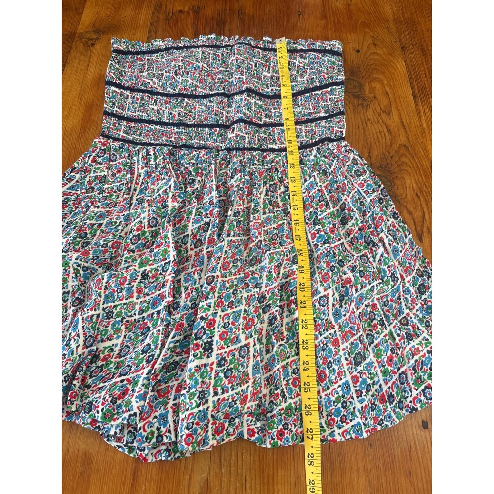 Free People Bali Checked Out Printed Romper XL Floral New NWT cotton Smocked - Picture 9 of 11